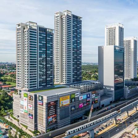 IOI Mall Damansara with the high-rise buildings above the mall