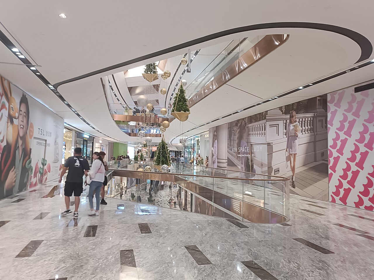 Interior of The Exchange TRX mall in Kuala Lumpur